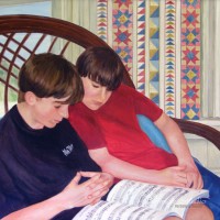 Brothers Reading Music, 1993