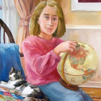 Girl with Globe, 1989