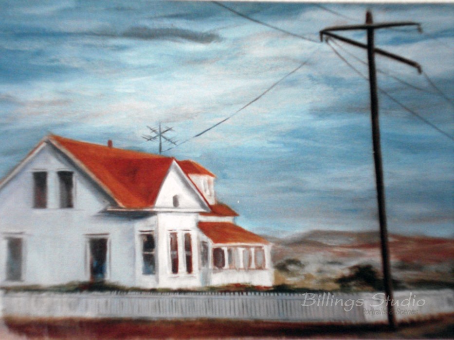 Farmhouse with Picket Fence, 1986