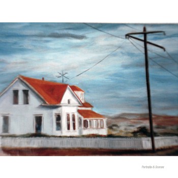 Farmhouse with Picket Fence, 1986